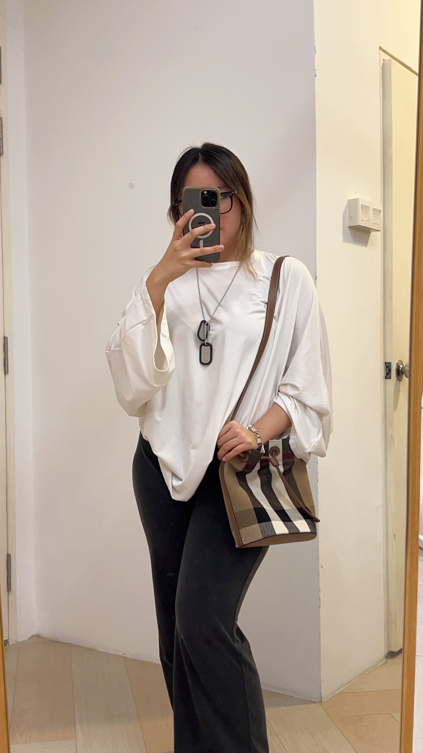 Burberry Canvas Bucket Bag