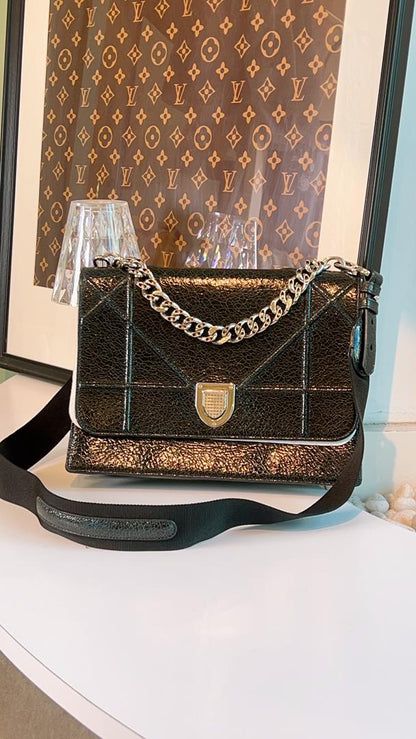 Dior Black Diorama Satchel Bag
