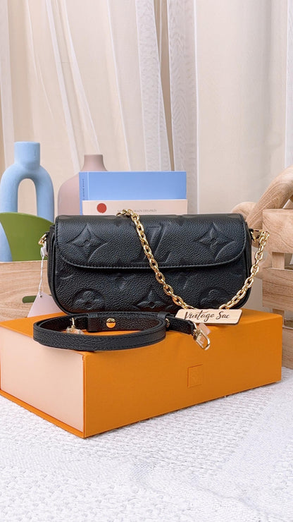 Louis Vuitton Black Empreinte Ivy WOC