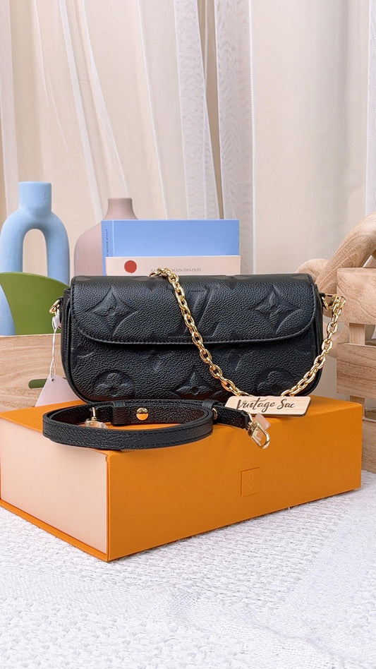 Louis Vuitton Black Empreinte Ivy WOC