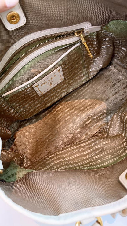 Prada Canapa Canvas Tote Bag