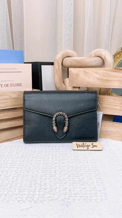 Gucci Black Calfskin Dionysus Woc