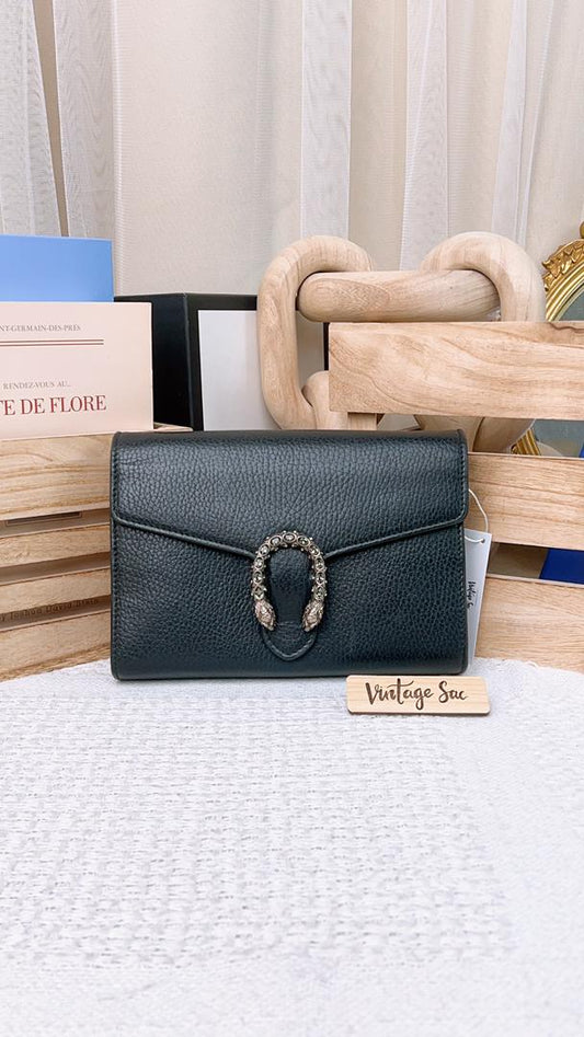 Gucci Black Calfskin Dionysus Woc