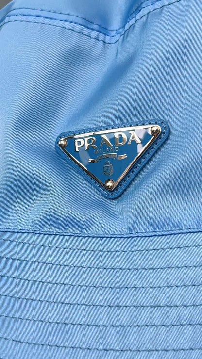 Prada Blue Nylon Bucket Hat