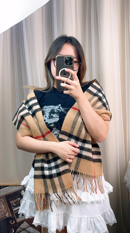 Burberry Check Cashmere Scarf