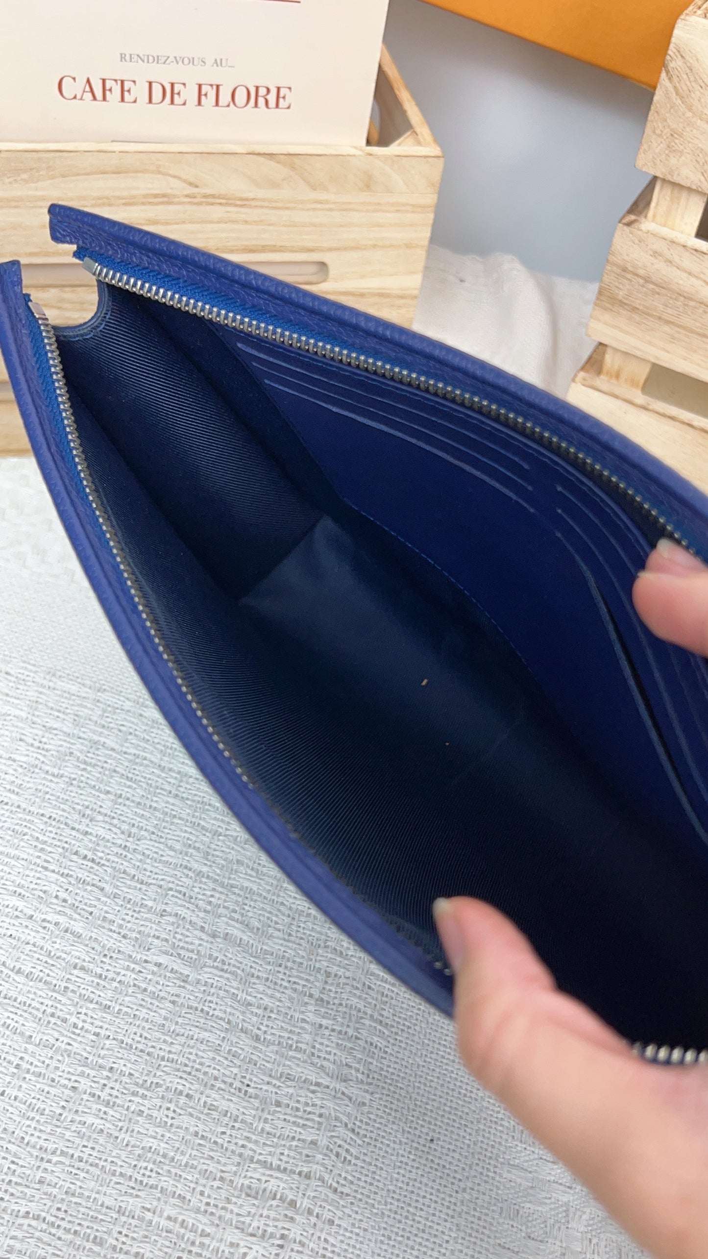 Louis Vuitton Blue Bandana Pochette Voyage MM