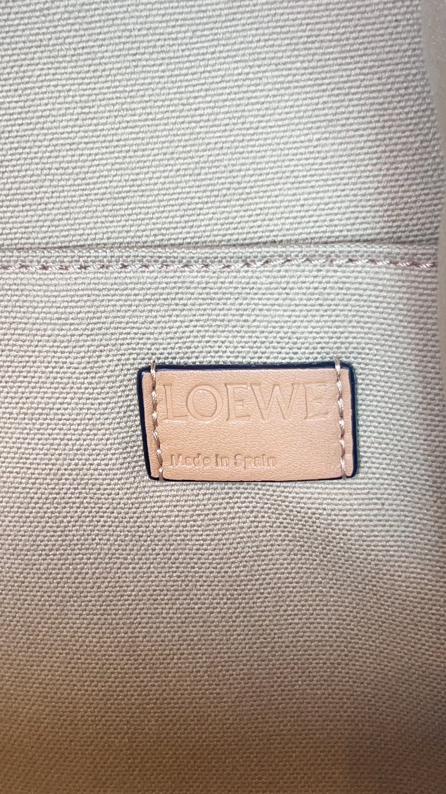 Loewe Beige Canvas Backpack