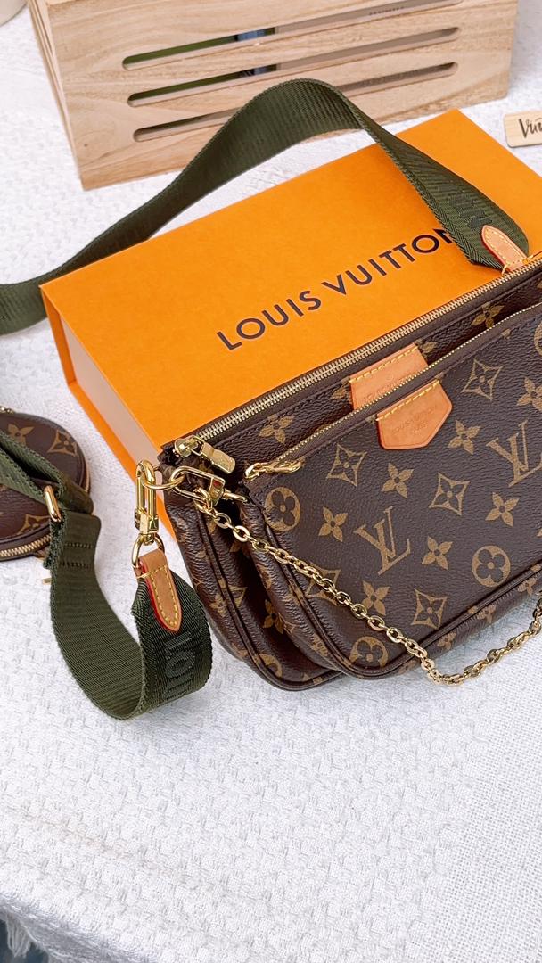 Louis Vuitton Monogram Khaki Multi Pochette