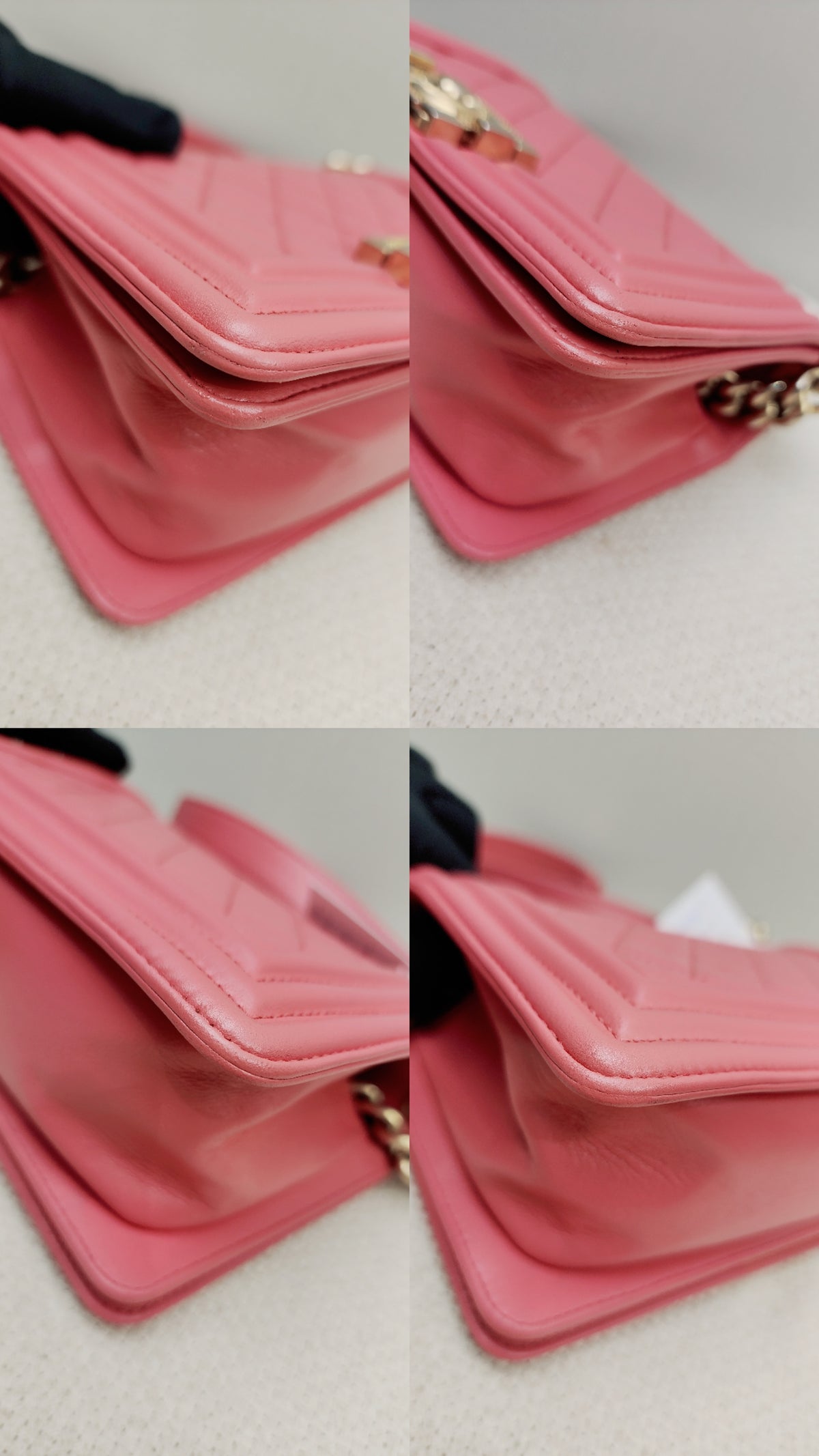 Chanel Pink Calfskin Small Boy Flap (GHW)