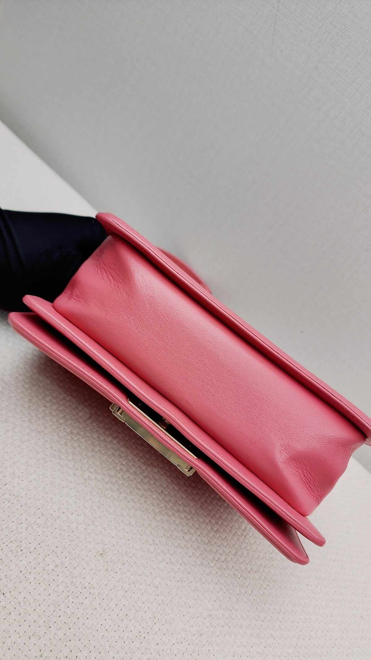 Chanel Pink Calfskin Small Boy Flap (GHW)