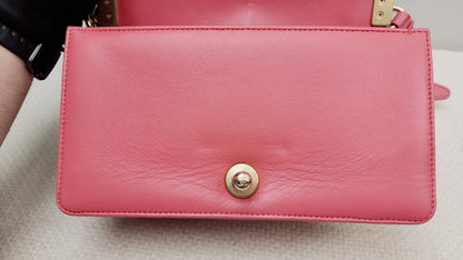Chanel Pink Calfskin Small Boy Flap (GHW)