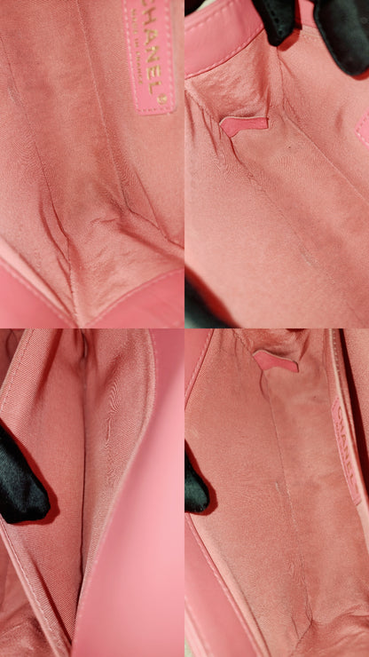 Chanel Pink Calfskin Small Boy Flap (GHW)