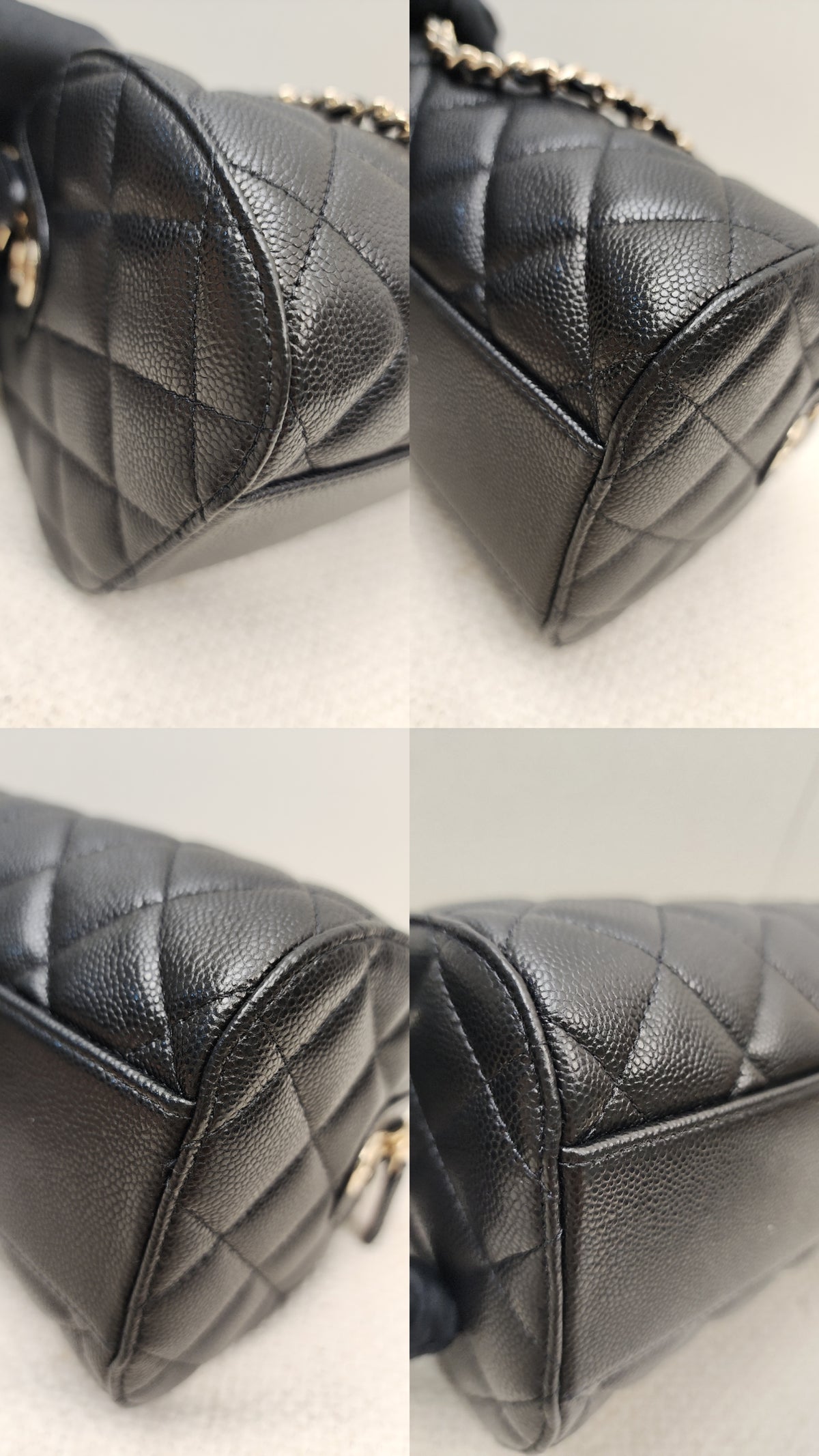 Chanel Black Caviar 25P Bowling Bag (GHW)