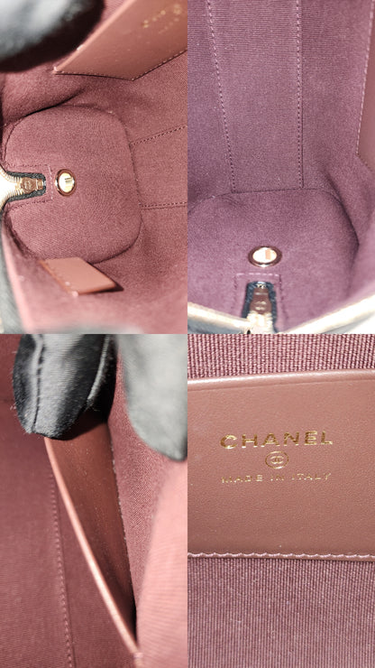Chanel Black Caviar 25P Bowling Bag (GHW)