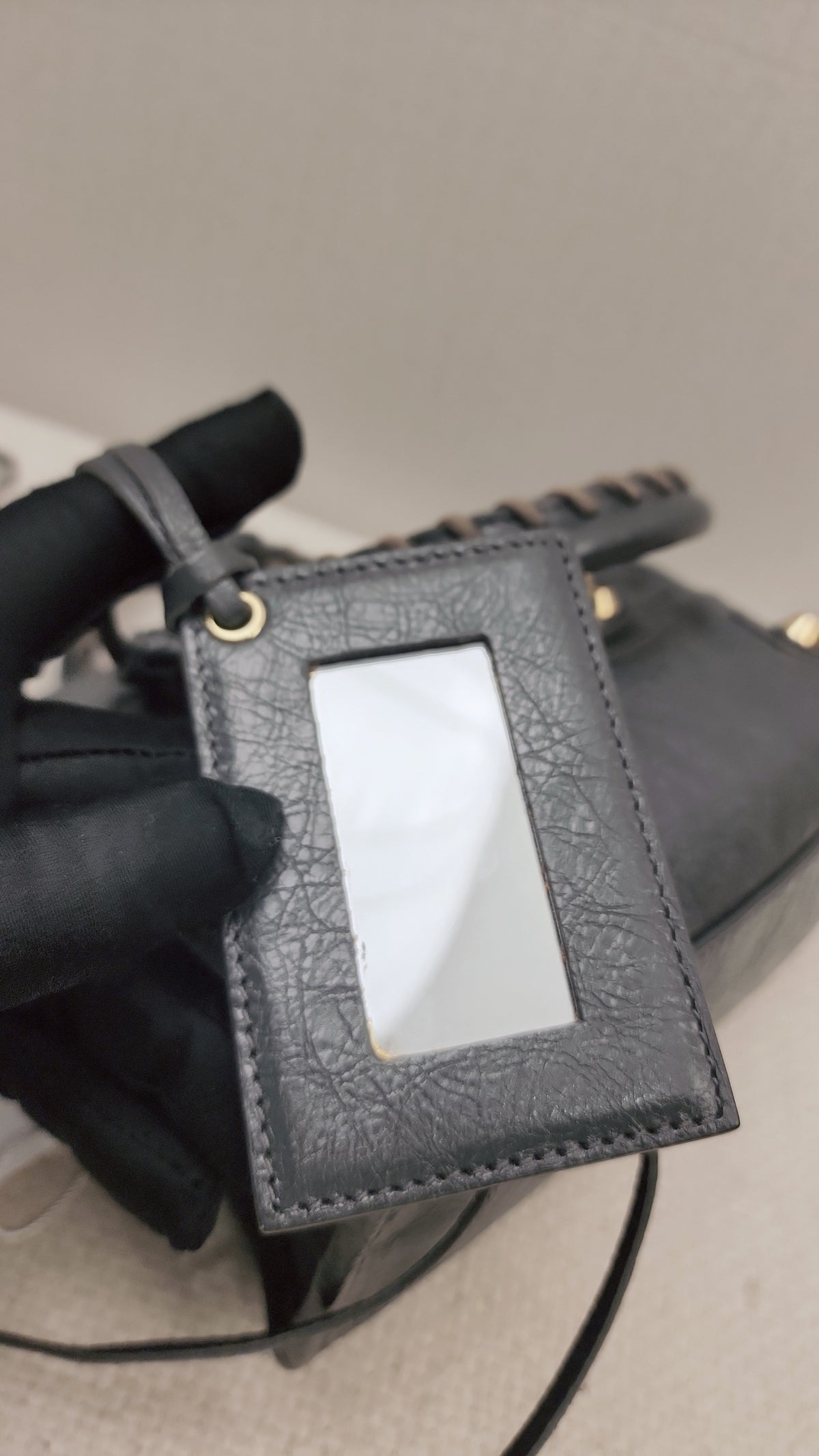 Balenciaga Dark Grey Mini City (GHW)