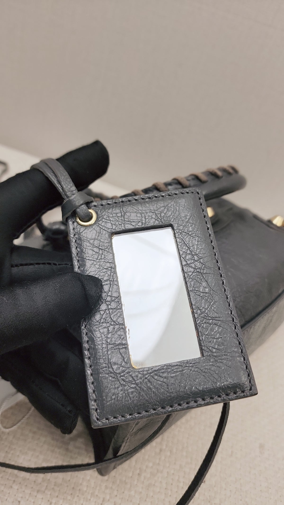 Balenciaga Dark Grey Mini City (GHW)