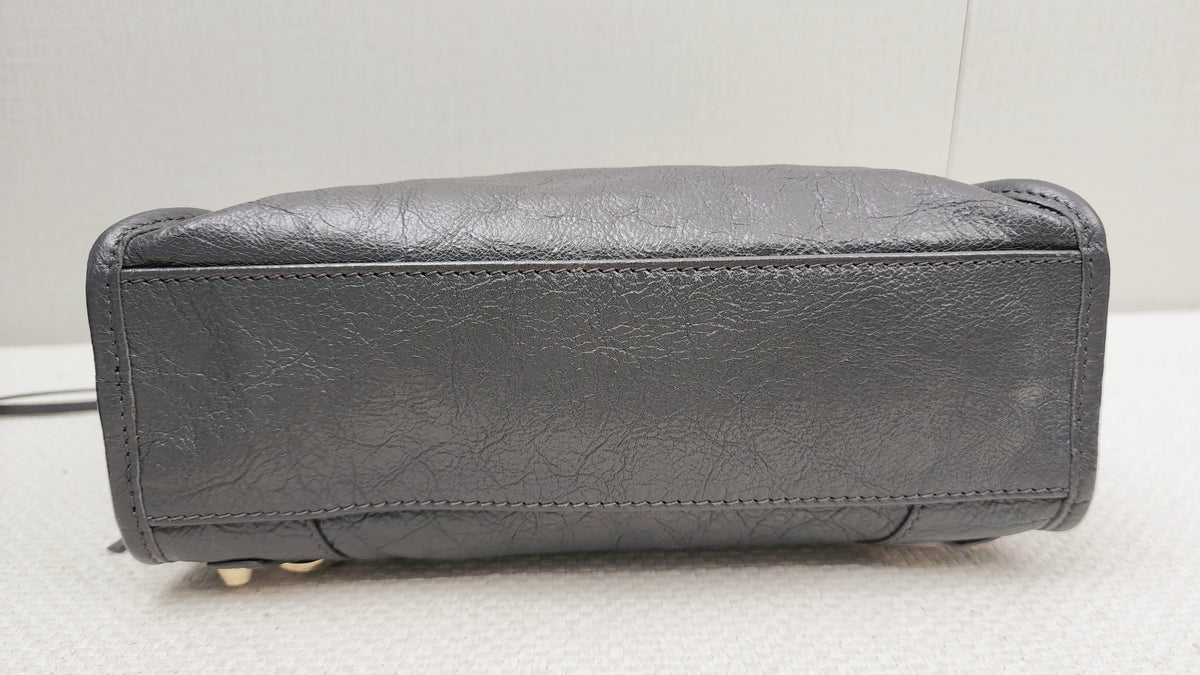 Balenciaga Dark Grey Mini City (GHW)