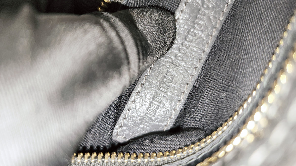 Balenciaga Dark Grey Mini City (GHW)