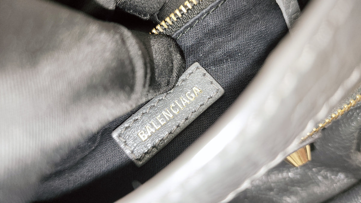 Balenciaga Dark Grey Mini City (GHW)