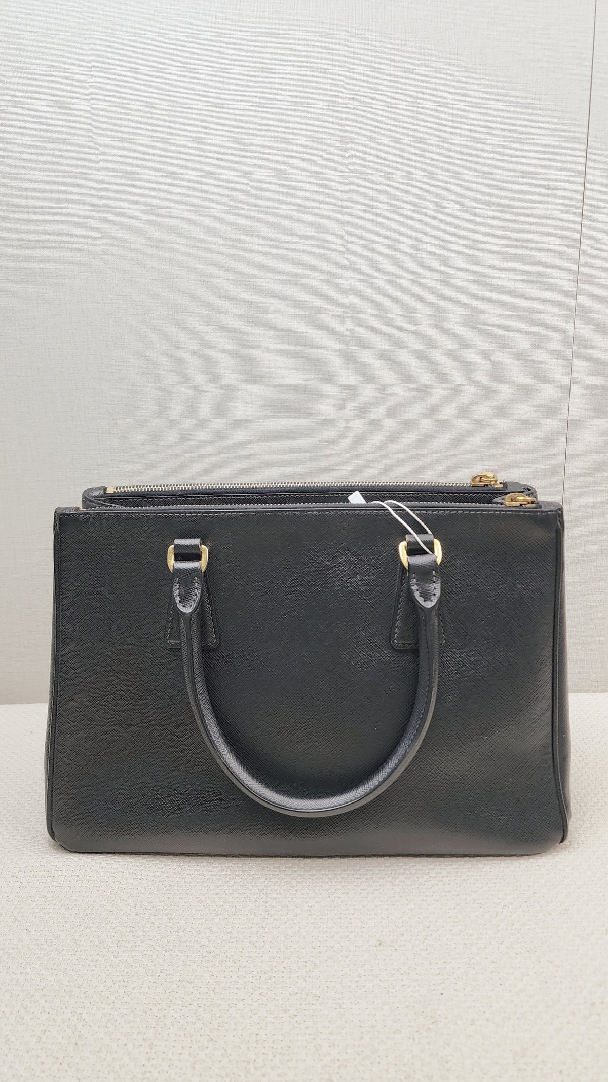 Prada Black Saffiano Galleria 30cm (GHW)