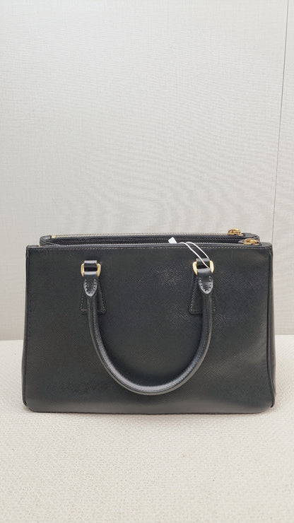 Prada Black Saffiano Galleria 30cm (GHW)