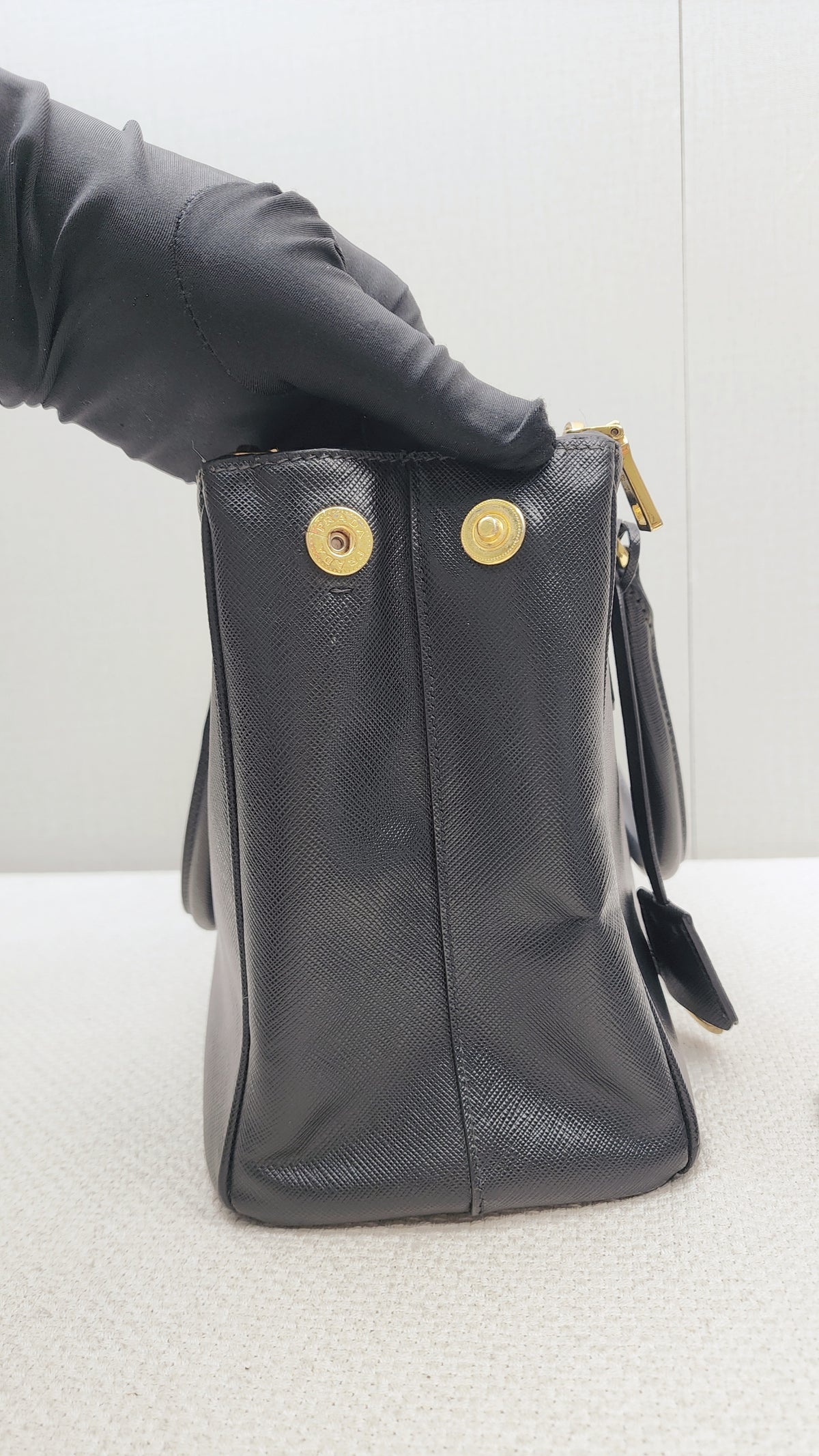 Prada Black Saffiano Galleria 30cm (GHW)