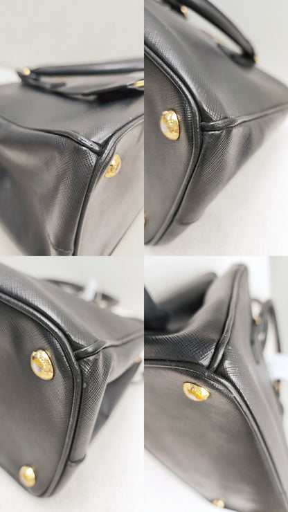Prada Black Saffiano Galleria 30cm (GHW)