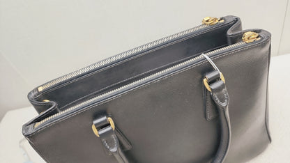 Prada Black Saffiano Galleria 30cm (GHW)