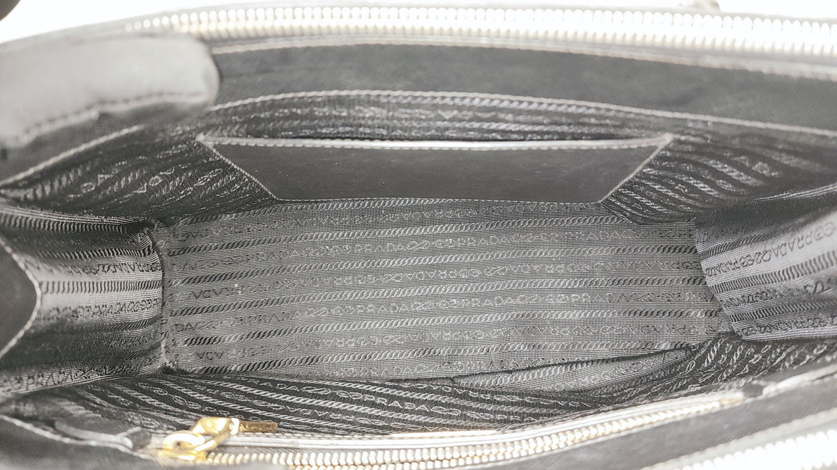 Prada Black Saffiano Galleria 30cm (GHW)