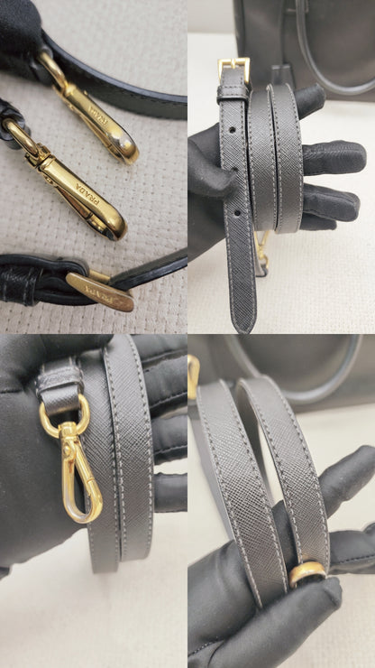 Prada Black Saffiano Galleria 30cm (GHW)