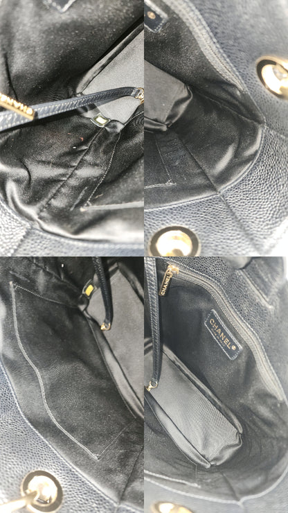 Chanel Black Caviar PST (GHW)