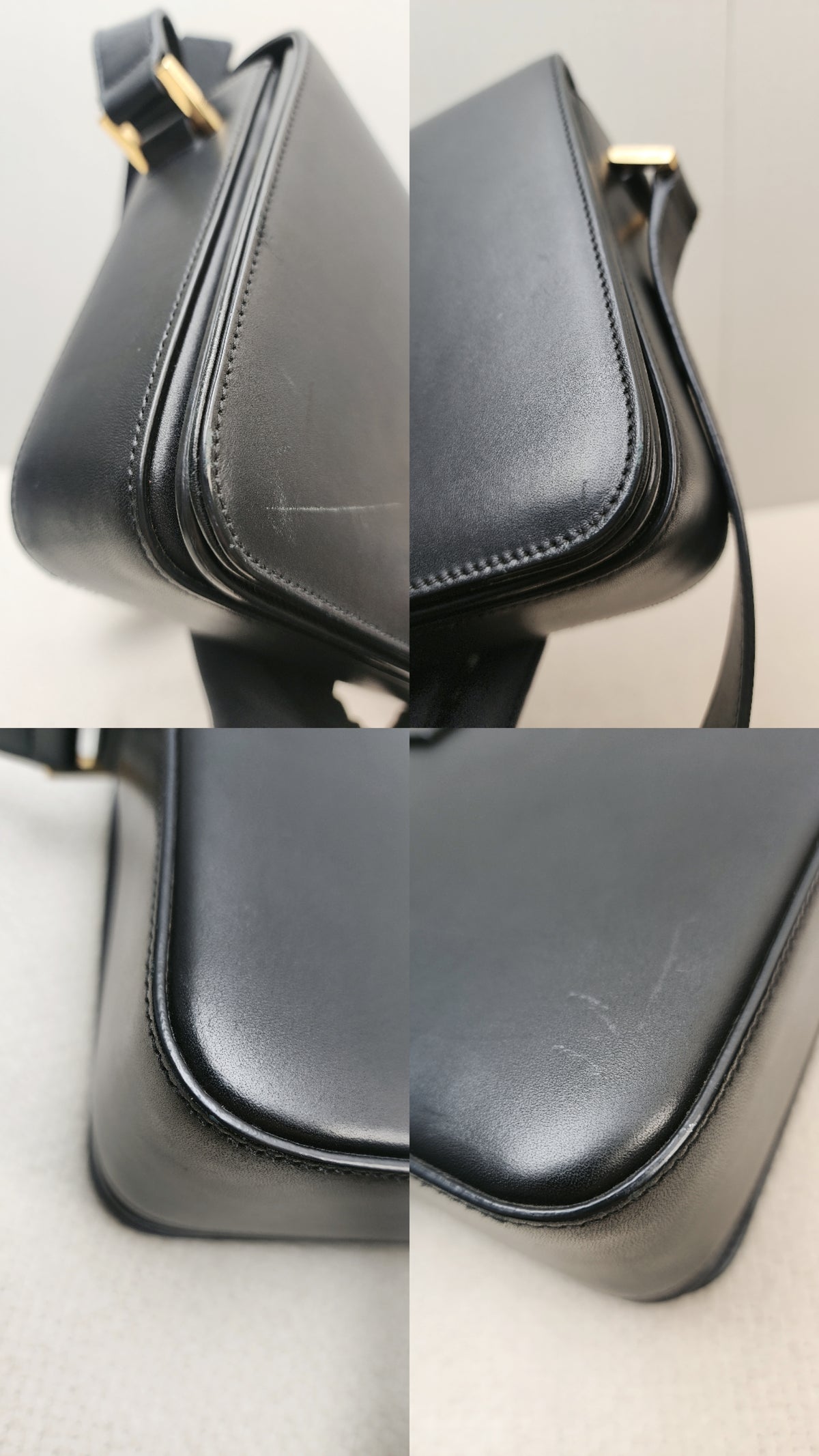 YSL Black Calfskin Medium Universite Bag (GHW)