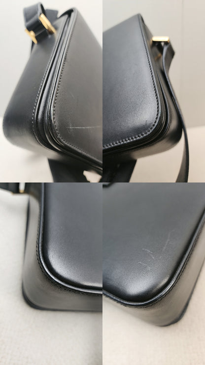 YSL Black Calfskin Medium Universite Bag (GHW)