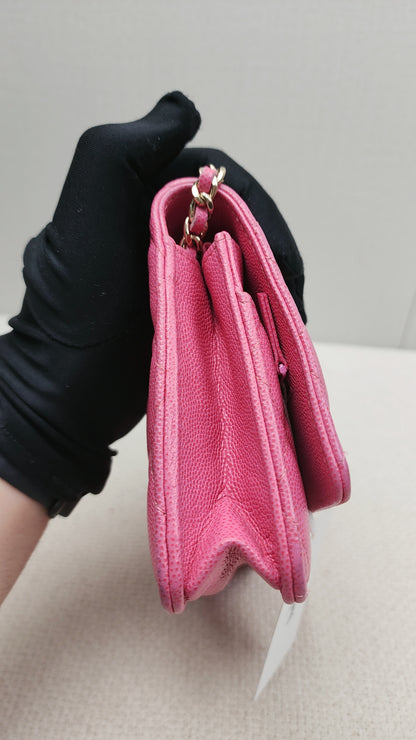 Chanel Pink Caviar Classic WOC (LGHW)
