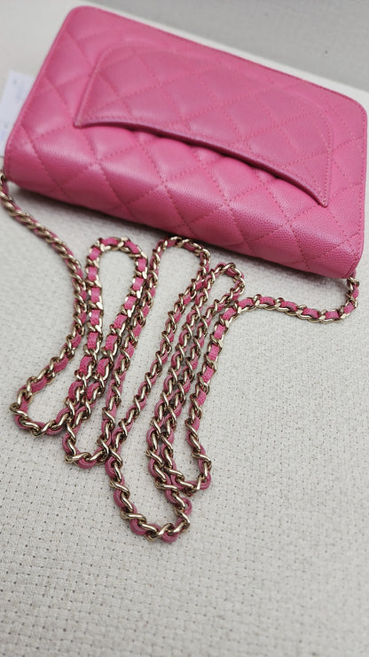 Chanel Pink Caviar Classic WOC (LGHW)
