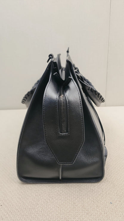 Balenciaga Black Smooth Grained Calfskin Neo Classic City Bag