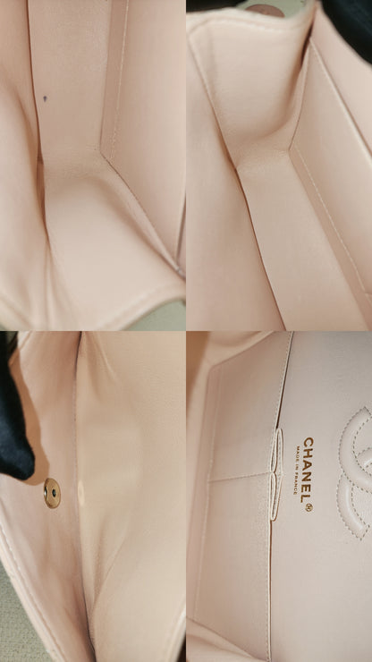 Chanel Peach Nude Caviar Small CF (LGHW)