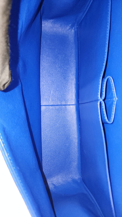Chanel Classic Flap Jumbo Fabric Electric Blue (SHW)
