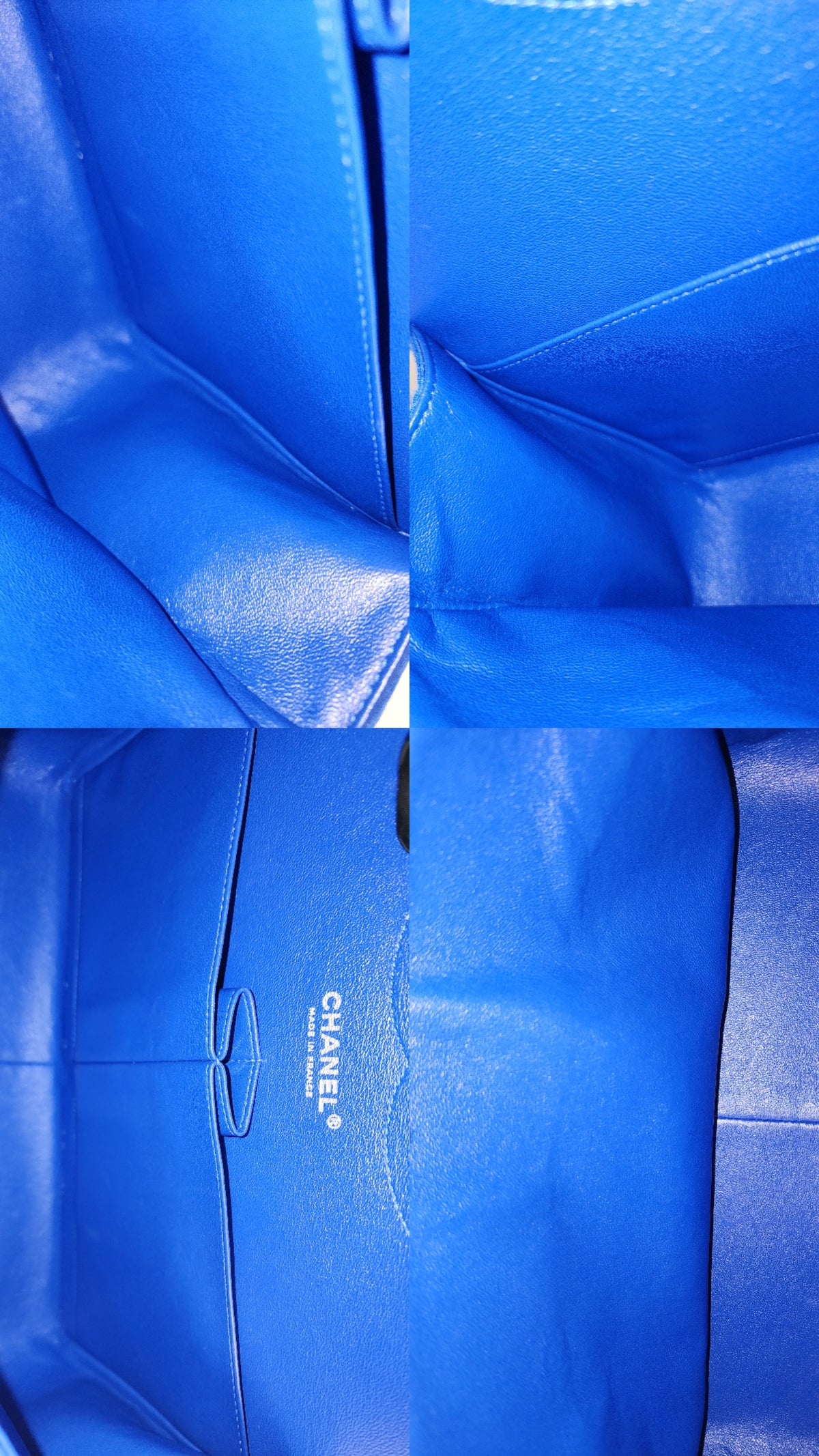 Chanel Classic Flap Jumbo Fabric Electric Blue (SHW)