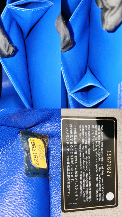 Chanel Classic Flap Jumbo Fabric Electric Blue (SHW)