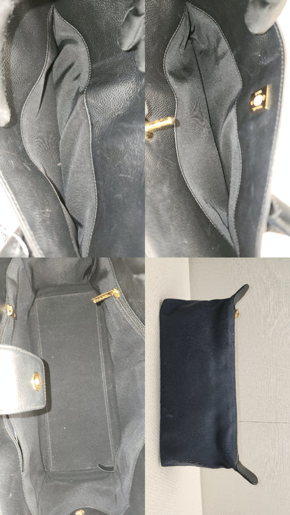 Chanel Black Calfskin Small Cerf (GHW)