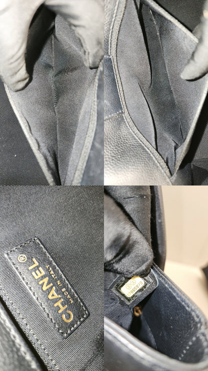 Chanel Black Calfskin Small Cerf (GHW)