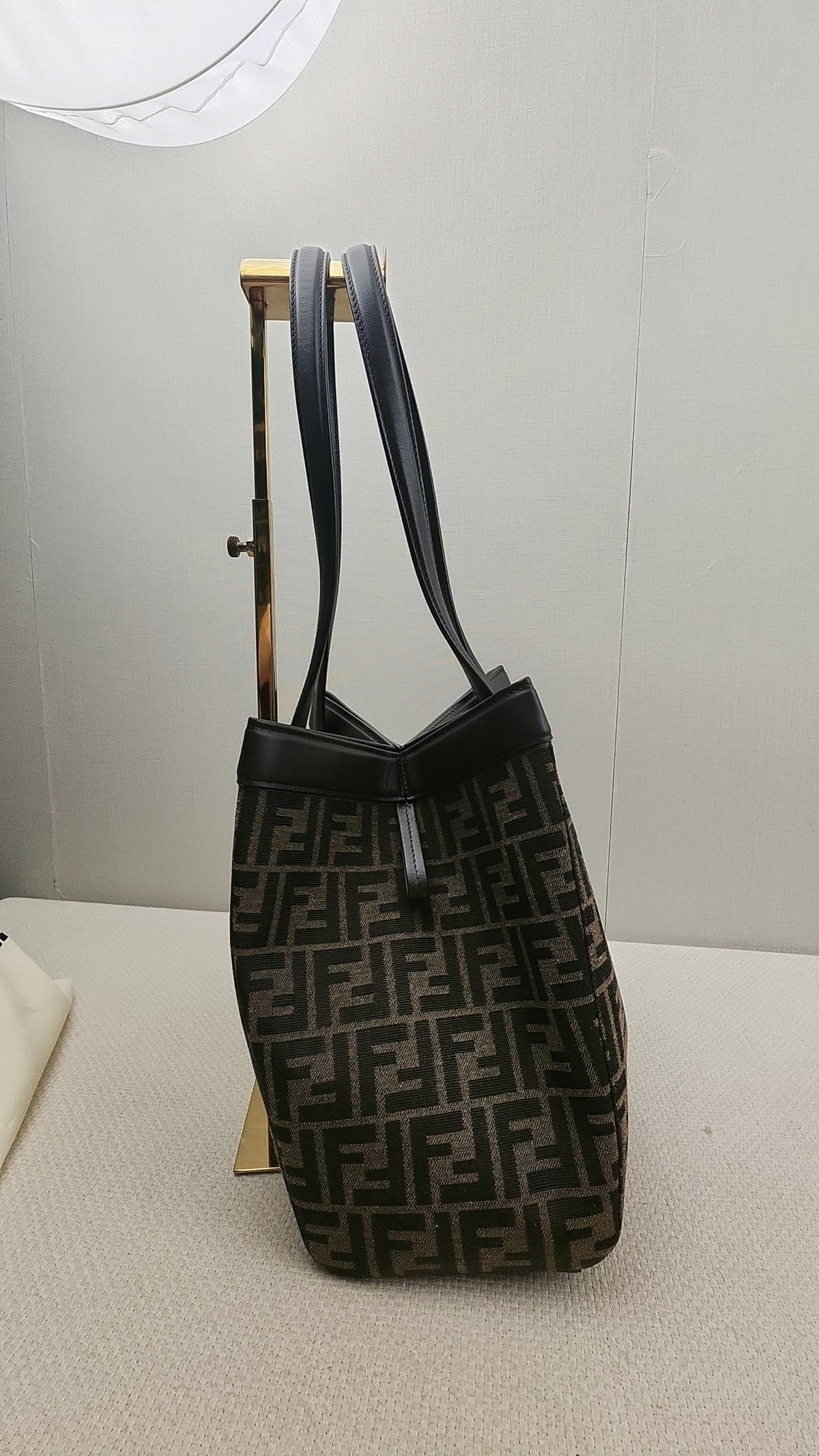 Fendi Brown Jacquard Origami Medium