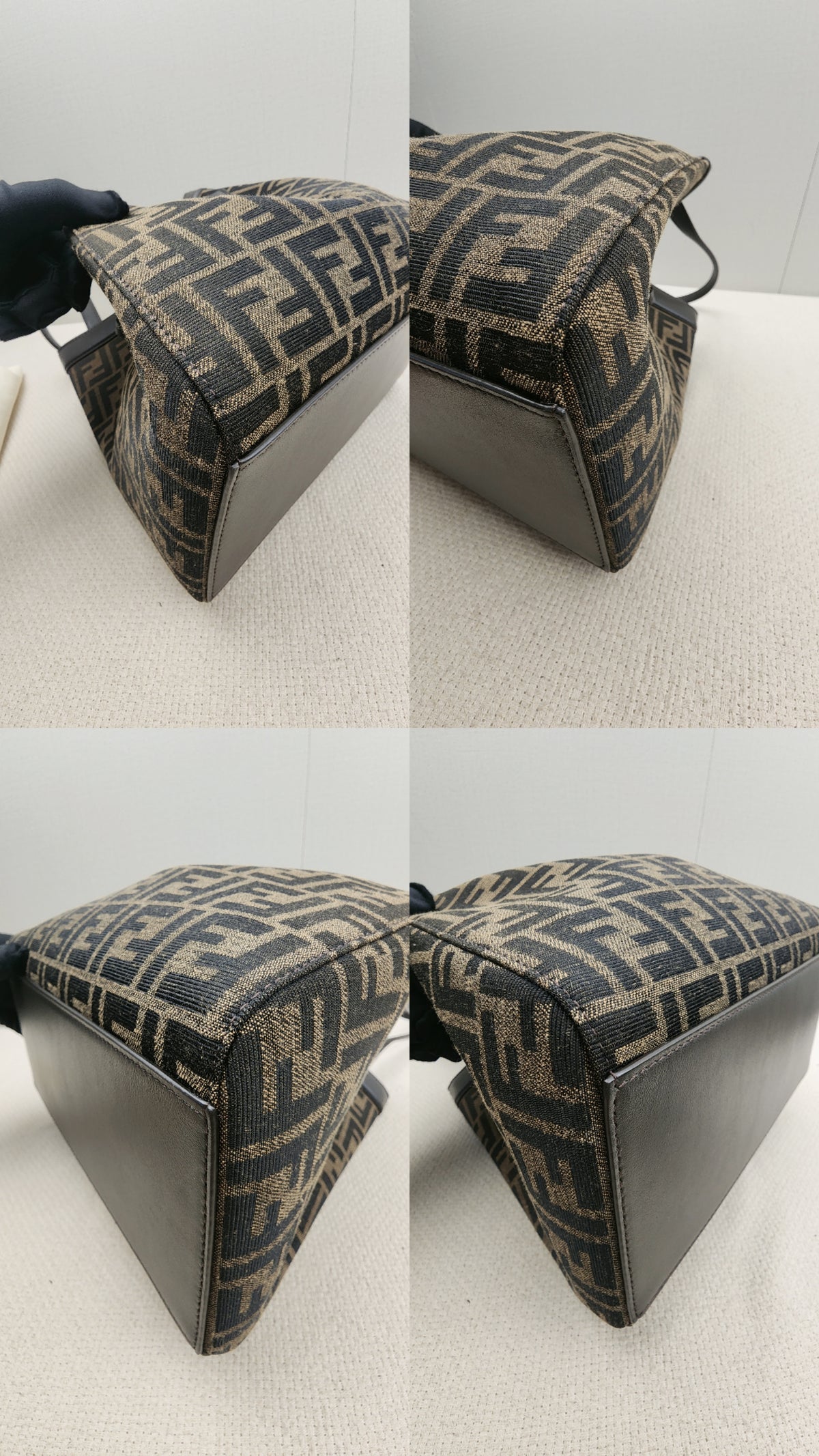 Fendi Brown Jacquard Origami Medium