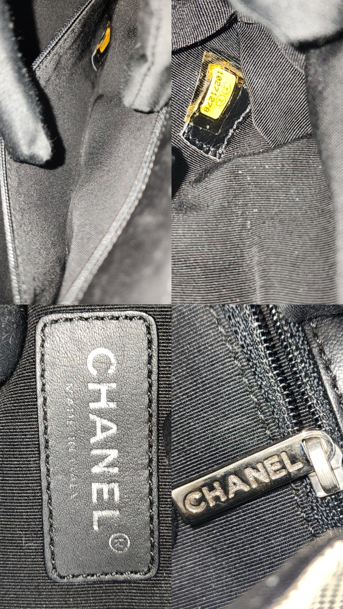 Chanel Grey Canvas Camellia No.5 Shoulder Bag
