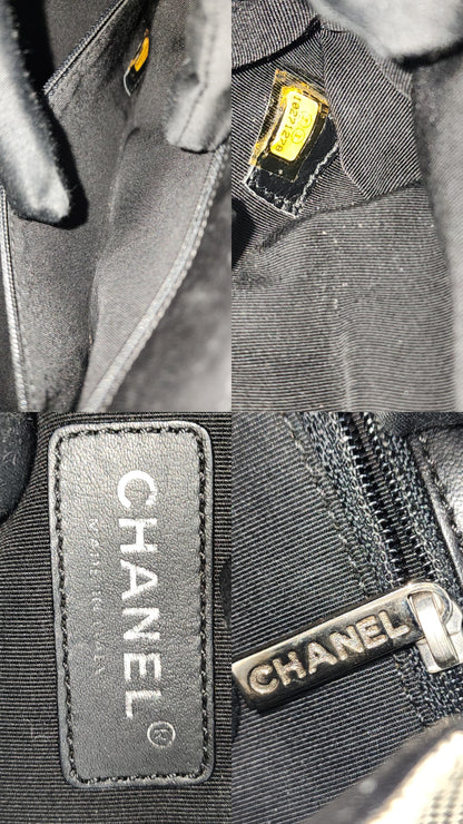 Chanel Grey Canvas Camellia No.5 Shoulder Bag