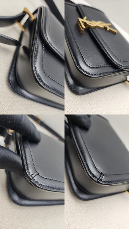 YSL Small Solferino Satchel Bag in Noir