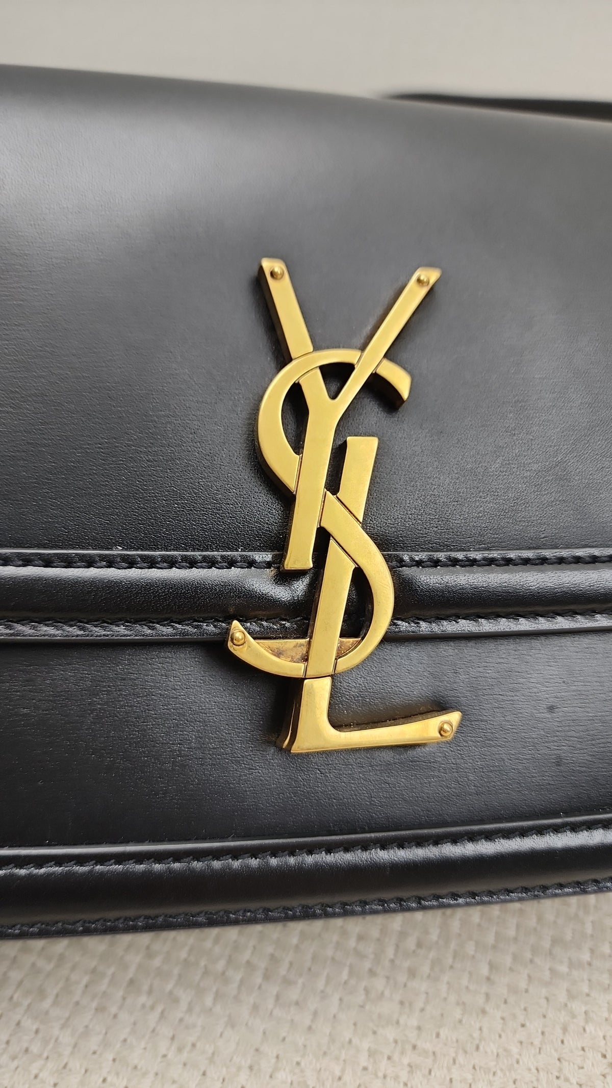 YSL Small Solferino Satchel Bag in Noir