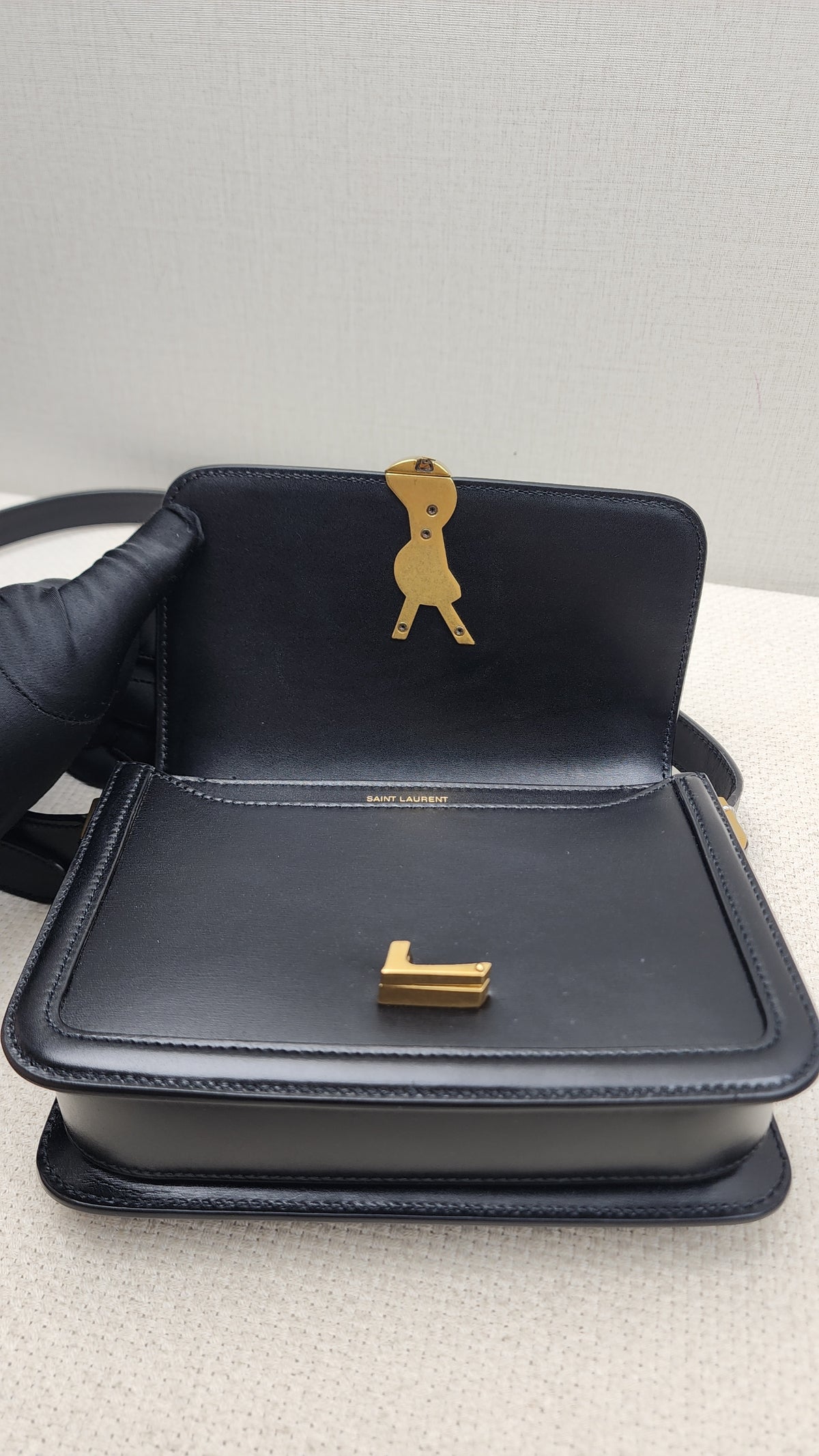 YSL Small Solferino Satchel Bag in Noir