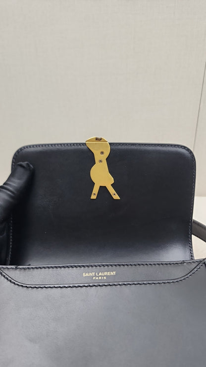 YSL Small Solferino Satchel Bag in Noir